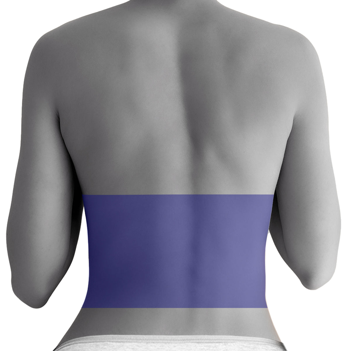 Laser hair removal of the lower back for women