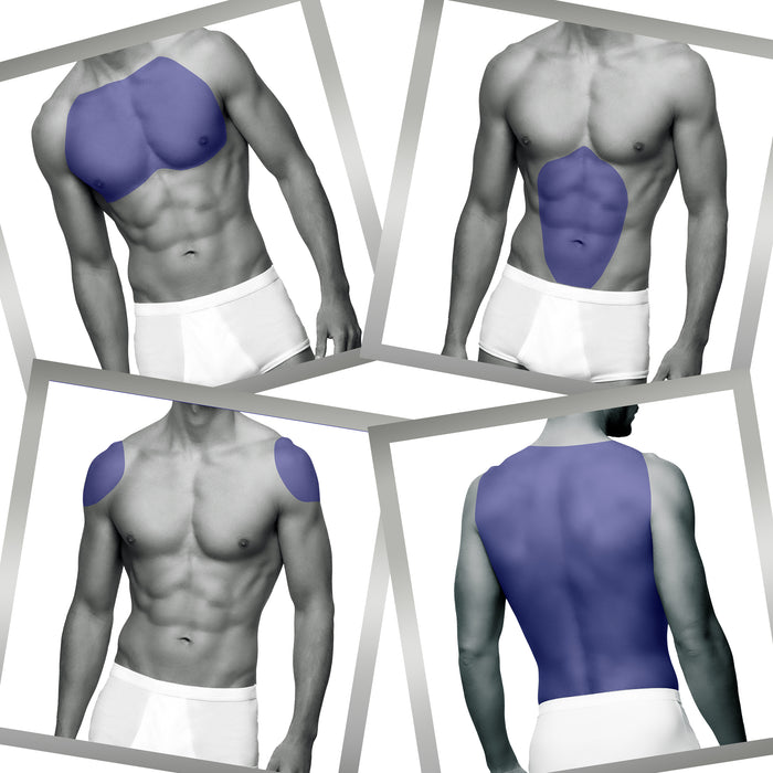 Full Chest, Full Stomach, Full Back & Shoulders Laser Hair Removal for Men “One-year unlimited membership with flexible estimated price*