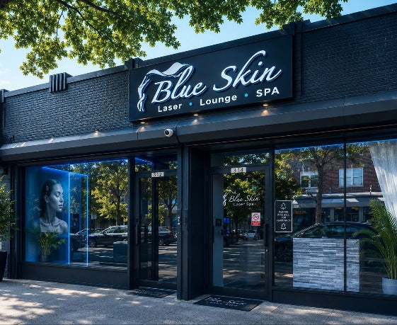 Blue Skin Laser Spa storefront at 314 W 231st St, Bronx